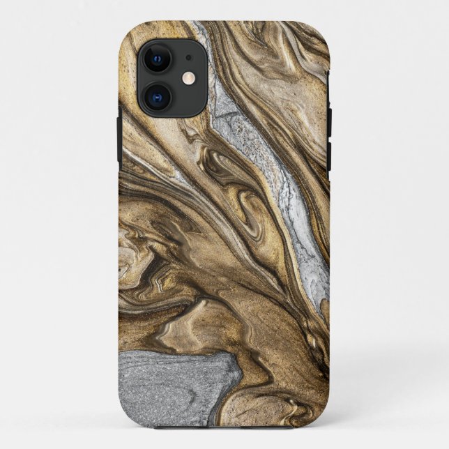 glamour 002 liquid brown colours Case-Mate iPhone case (Back)