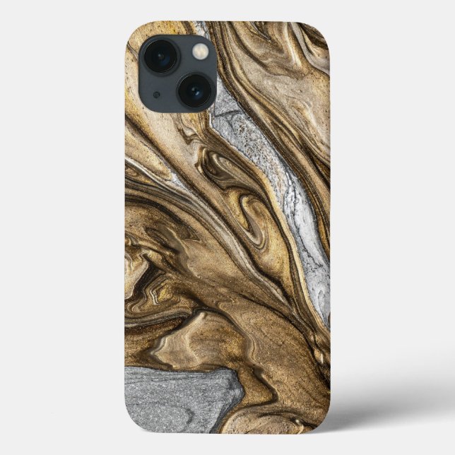 glamour 002 liquid brown colours Case-Mate iPhone case (Back)