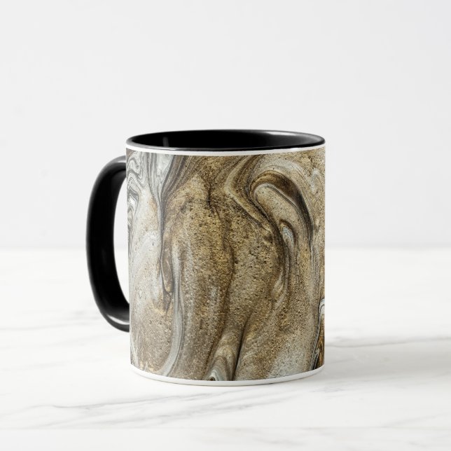 glamour 003 liquid brown colours mug (Front Left)