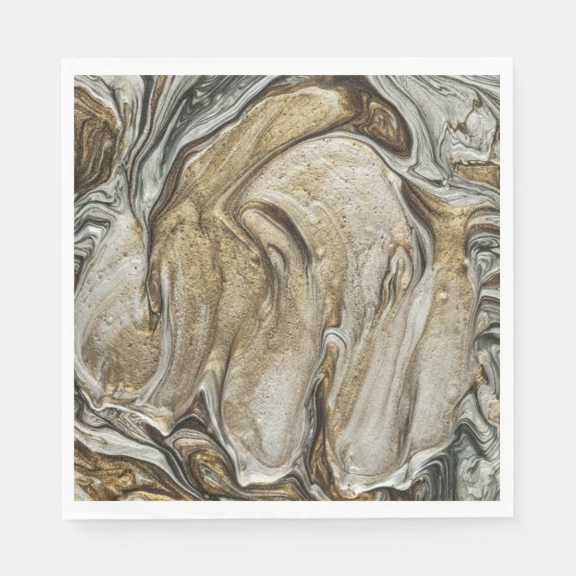 glamour 003 liquid brown colours napkins (Front)