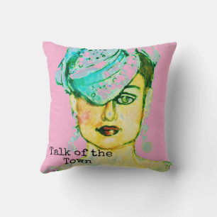 Glamour Art Paris High Fashion Model Cushion