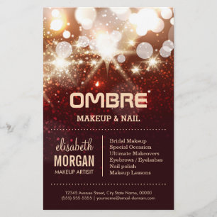 Glamour Beauty - Stylish Gold Glitter Sparkles Flyer