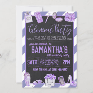 Glamour Birthday Party Invitation