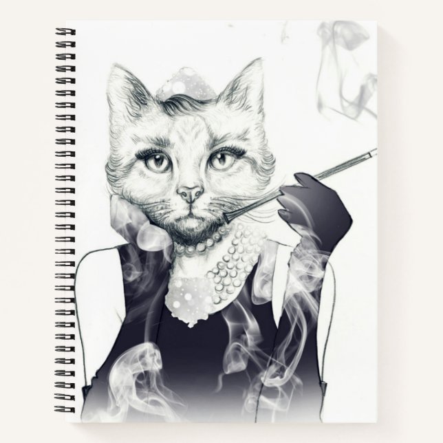 Glamour Cat Notebook (Front)
