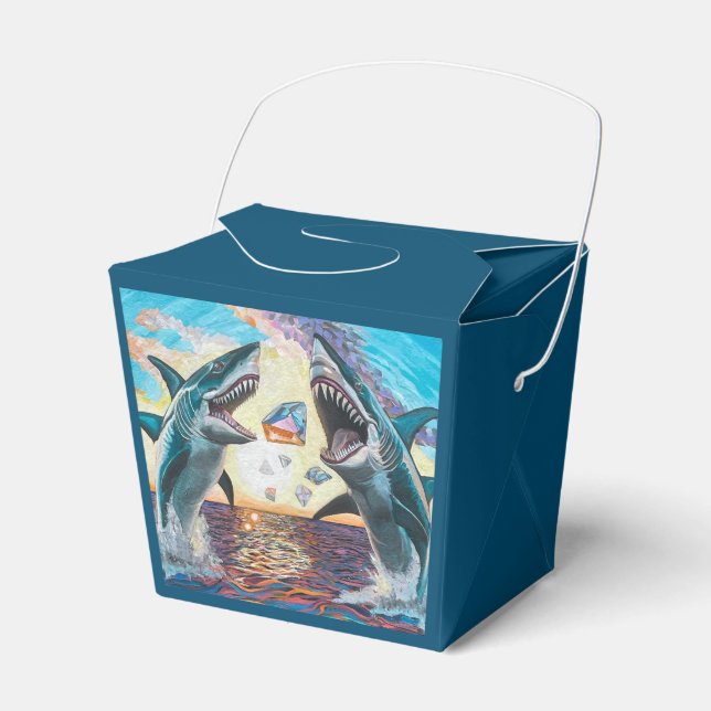Glamour Chomp-Shark Breaching for Shiny Gems- Favour Box (Front Side)