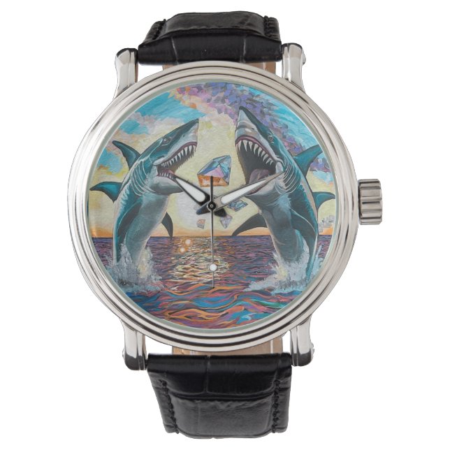 Glamour Chomp-Shark Breaching for Shiny Gems- Watch (Front)