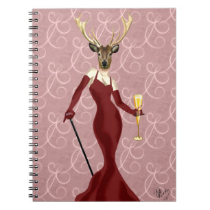 Glamour Deer in Marsala 2 Notebook