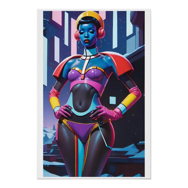 Glamour DJ in Christmas Town Poster (Front)