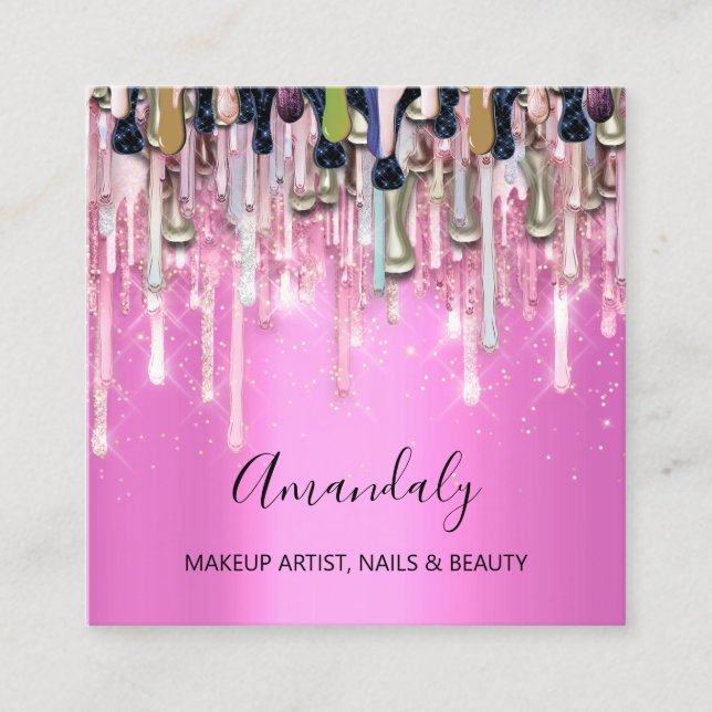  Glamour Dripped in Gold: Card That Sparkle (Front)