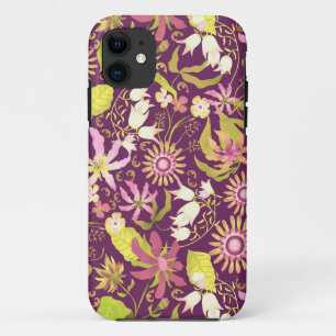 Glamour Floral Brown iPhone 11 Case