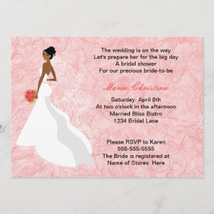 Glamour Girl Bridal Shower Invitation 2