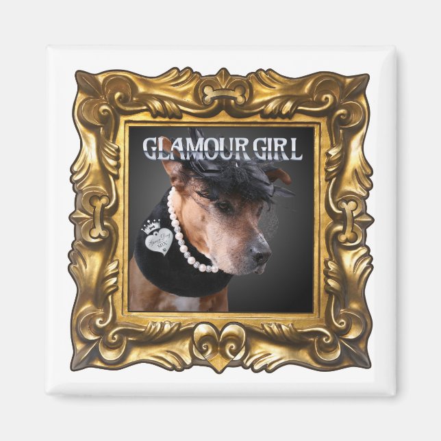 "Glamour Girl" Magnet to Enhance Your Refrigerator (Front)