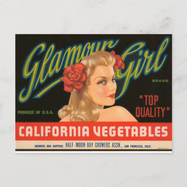 Glamour Girl Postcard (Front)