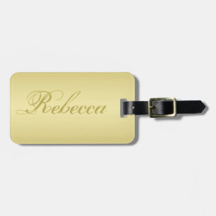 Glamour gold background Personalised Template Name Luggage Tag
