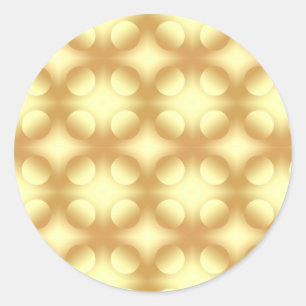 Glamour Gold Circles Blank Elegant Template Classic Round Sticker