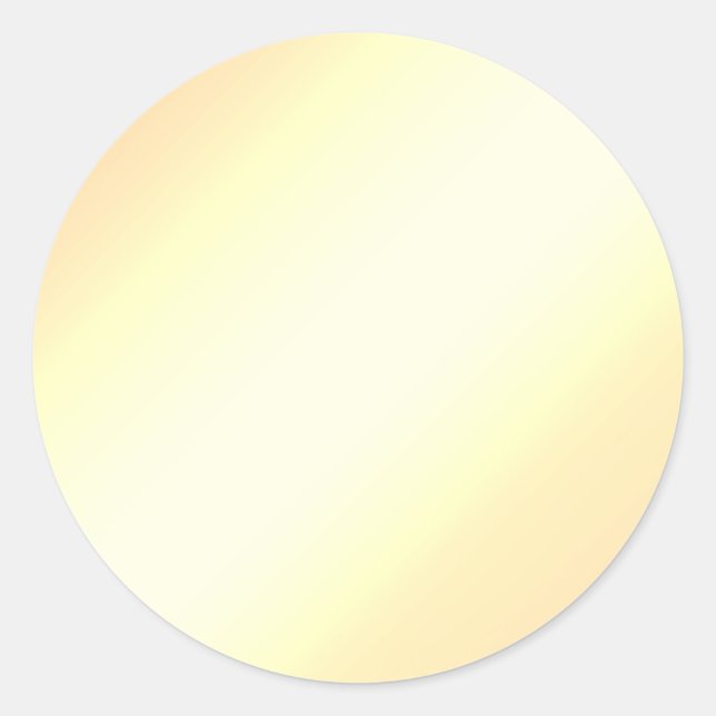 Glamour Gold Faux Foil Blank Elegant Chic Stickers (Front)