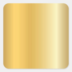 Glamour Gold Look Blank Template Modern Elegant Square Sticker