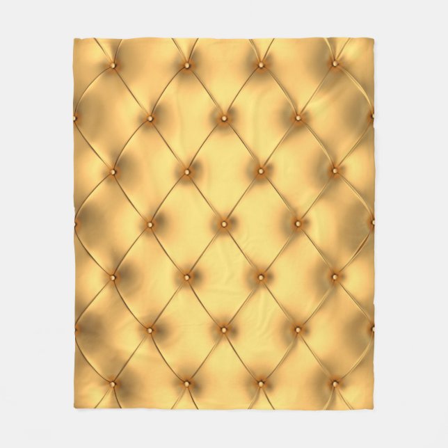 Glamour golden  interior decorating background fleece blanket (Front)