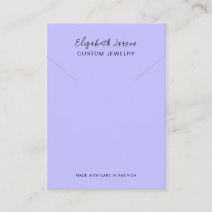 Glamour Hoops Custom Logo Chic Collection Blue Calling Card