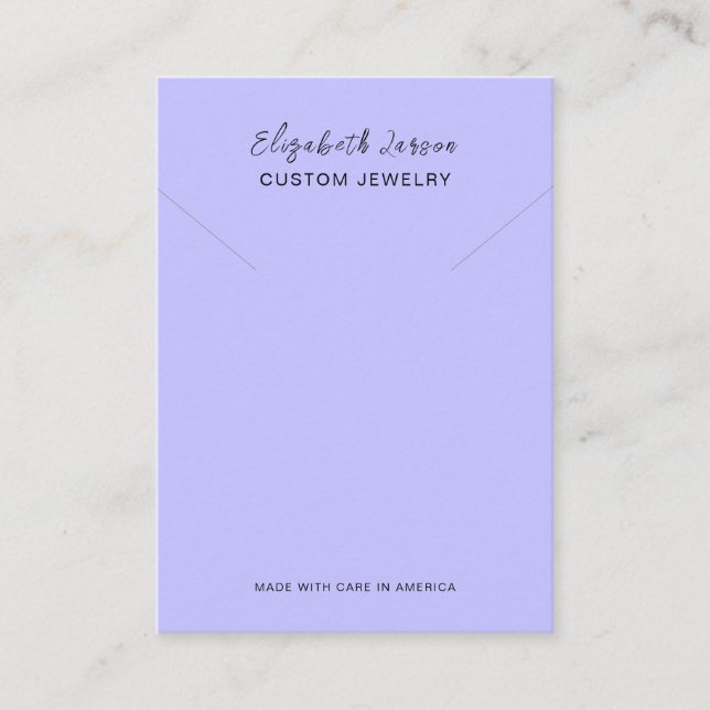 Glamour Hoops Custom Logo Chic Collection Blue Calling Card (Front)