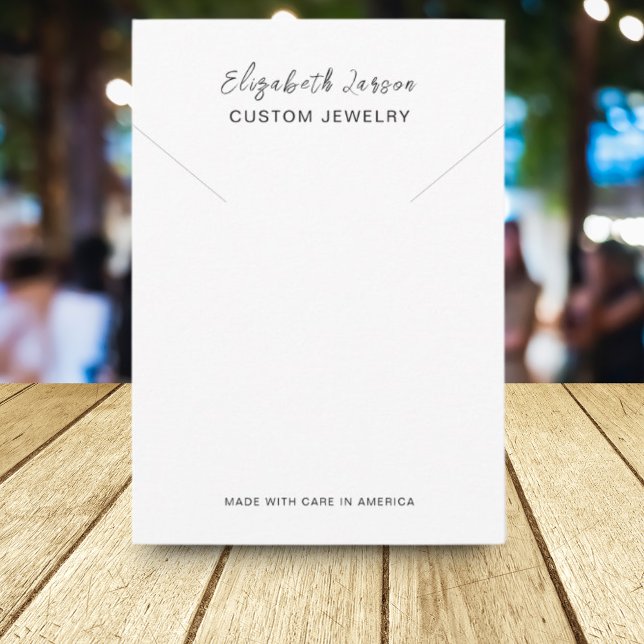 Glamour Hoops Custom Logo Chic Collection White Calling Card (Creator Uploaded)