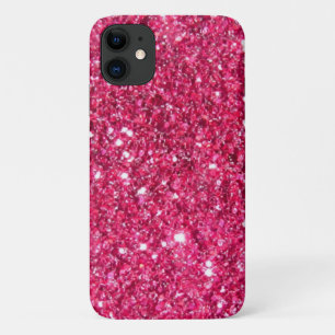 Glamour Hot Pink Glitter iPhone 11 Case