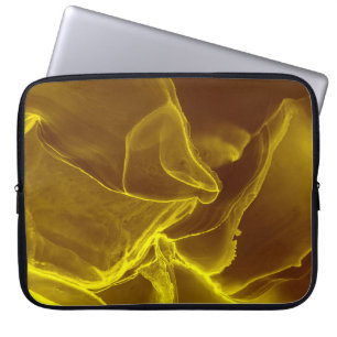 Glamour Ink Fluid. Brown Precious Effect. Marble F Laptop Sleeve