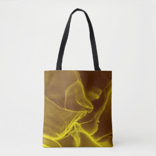 Glamour Ink Fluid. Brown Precious Effect. Marble F Tote Bag