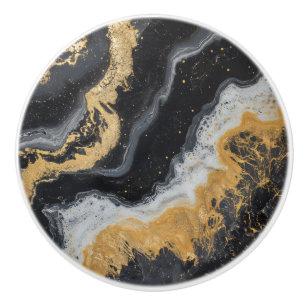 Glamour Marble Pattern Ceramic Knob