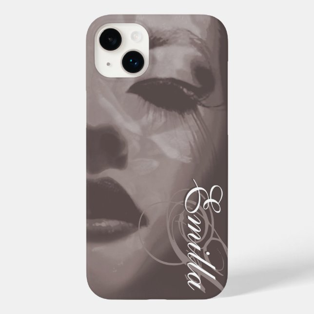 Glamour painted mono fashion Case-Mate iPhone case (Back)