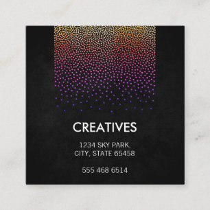 Glamour Pattern Square Business Card