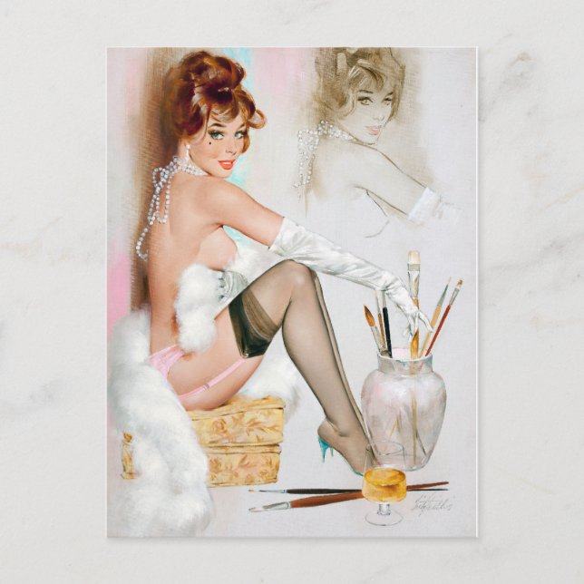 Glamour Pinup Postcard (Front)