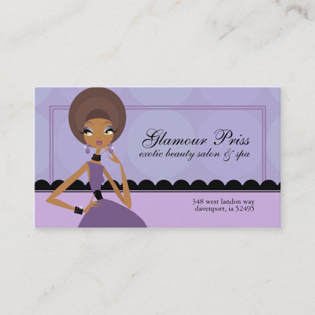 Glamour Priss Business Cards (Front)
