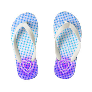 Glamour Purple Blue Gradient Kid's Thongs