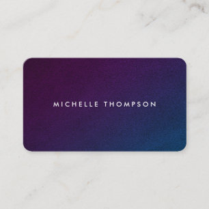 Glamour   Purple Leather Lux Business Card