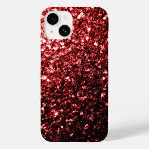 Glamour Red Glitter sparkles Samsung Galaxy S5 Case-Mate iPhone 14 Case