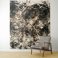 Glamour Roses Gold Bronze Floral Glam