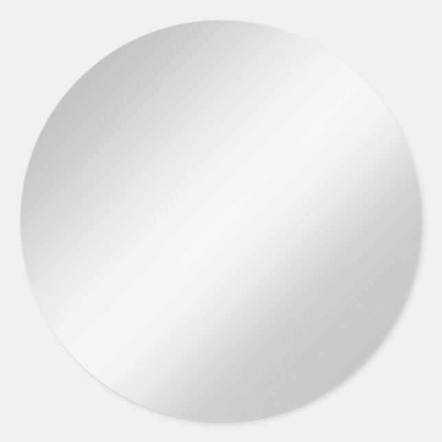 Glamour Silver Grey Blank Elegant Chic Stickers (Front)