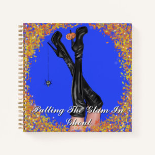 Glamour Witch High Heels Halloween Spiral Notebook