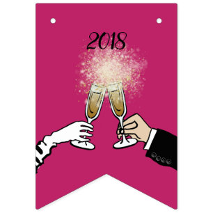 Glamourous 2018 bunting