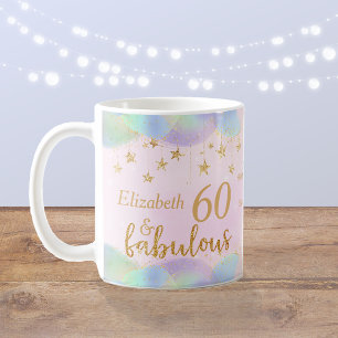 Glamourous 60th Birthday Gold Glitter Coffee Mug