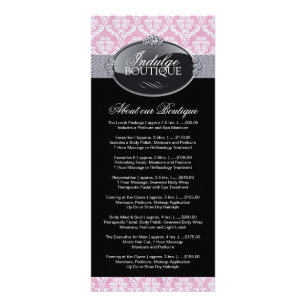 Glamourous and Classy Boutique Rack Card