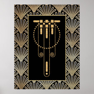 Glamourous Art Deco Poster. Poster