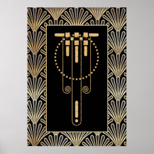 Glamourous Art Deco Poster. Poster