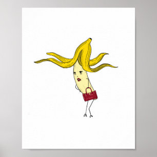 Glamourous banana, banana theme poster