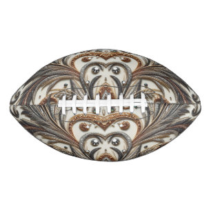 Glamourous Baroque Design with Glitter & Gemstones Football
