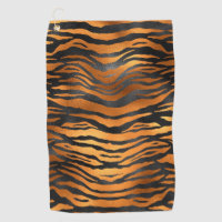 Glamourous Black Brown Tiger Stripes Animal Print