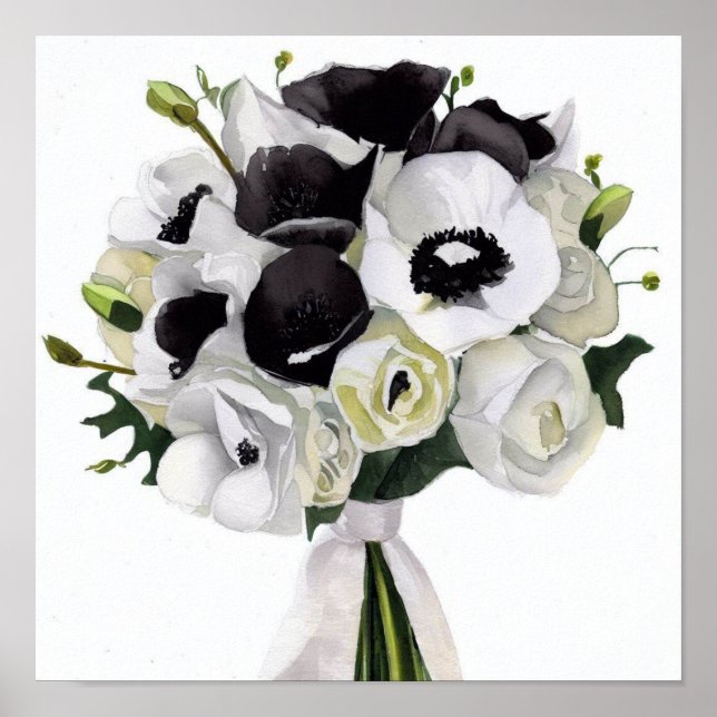 Glamourous Black & White, Attendants Bouquet (C) Poster (Front)