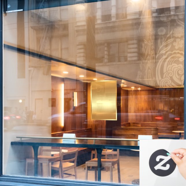  Glamourous Blank Background Add QR Code Text Logo (Cafe Window)