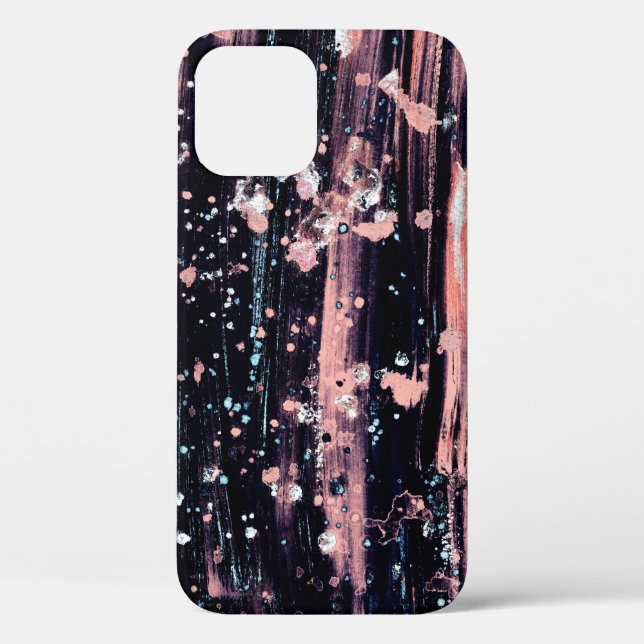 Glamourous Dark Grey Pink Spotlight Case-Mate iPhone Case (Back)